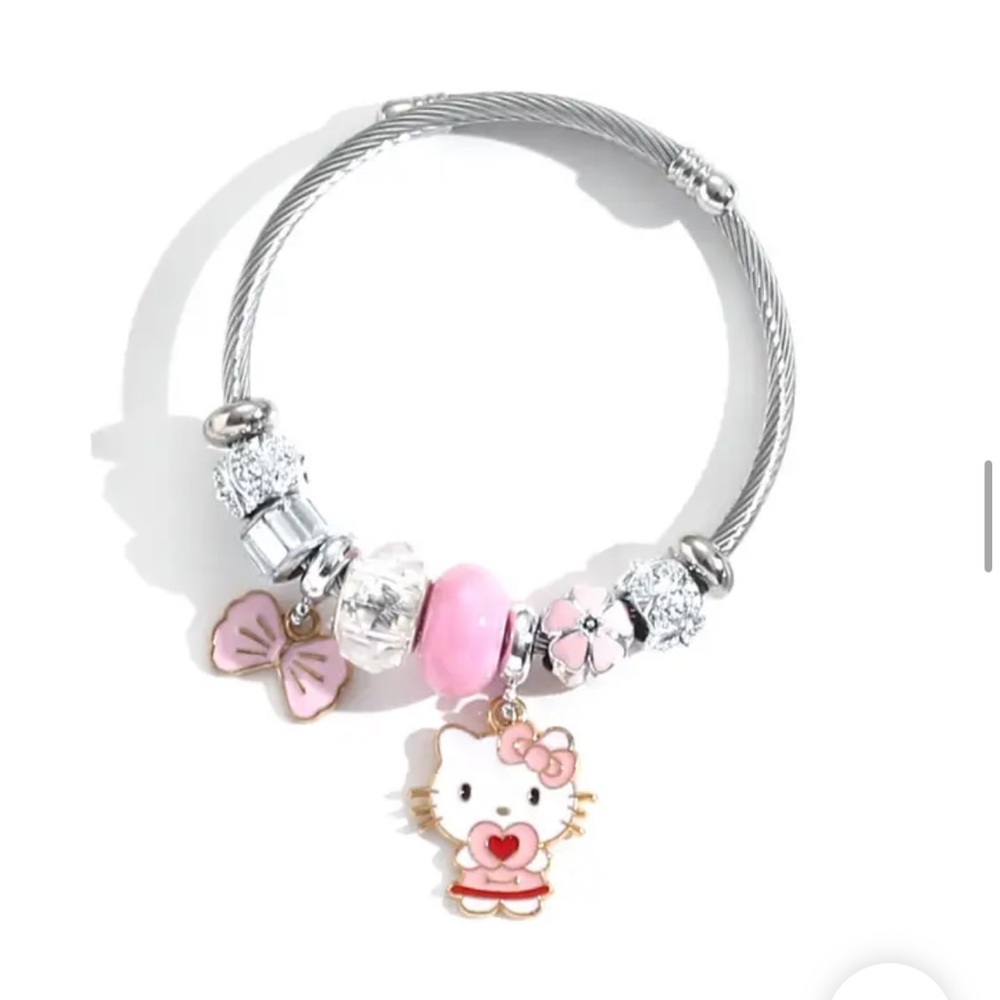 Hello kitty Sanrio kawaii bangle charm bracelet
